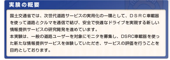 実験の概要
