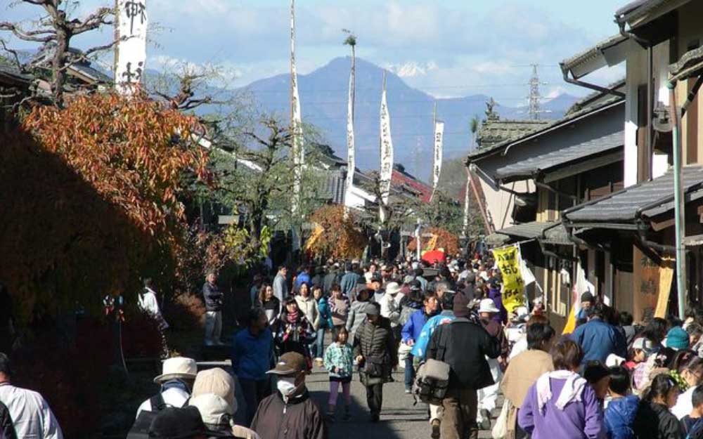 海野宿ふれあい祭りの様子