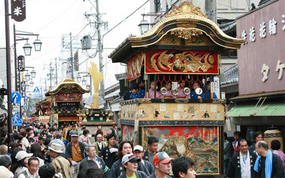 上野天神祭のダンジリ行事