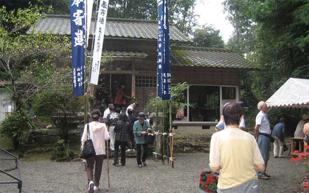 相良三十三観音めぐりの状況（宝陀寺阿弥陀堂）