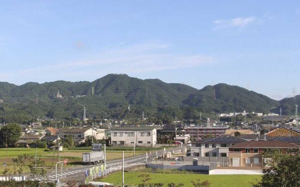 国特別史跡基肄城跡がある基山（きざん）遠景