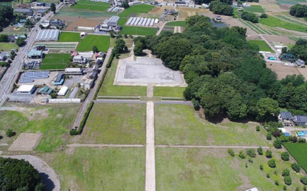  下野国分寺跡の空撮